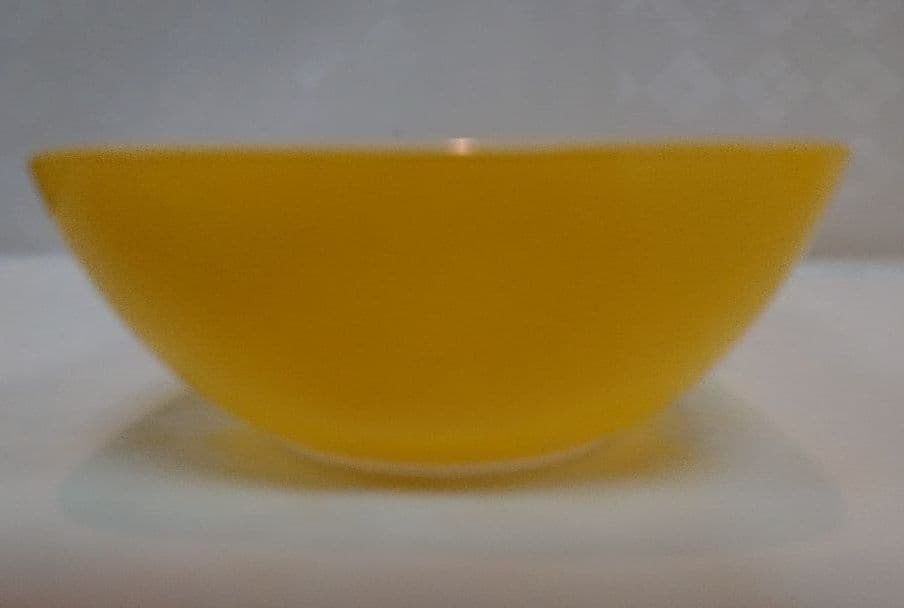 昭和レトロ CROWN OVENWARE 耐熱ガラス ボウル イエロー5枚セット