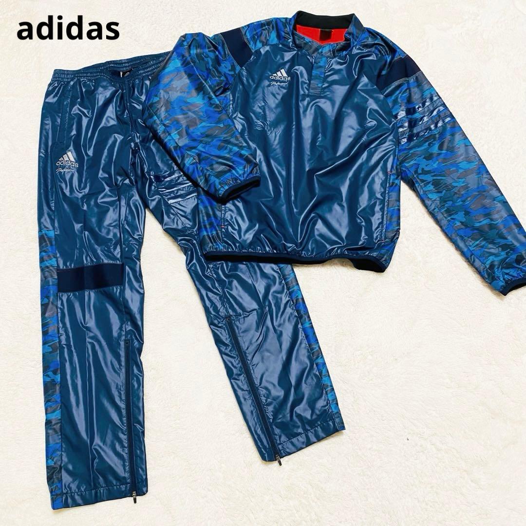 アディダス ウインドブレーカー 上下　セットアップ　L 新品未使用　迷彩柄✨