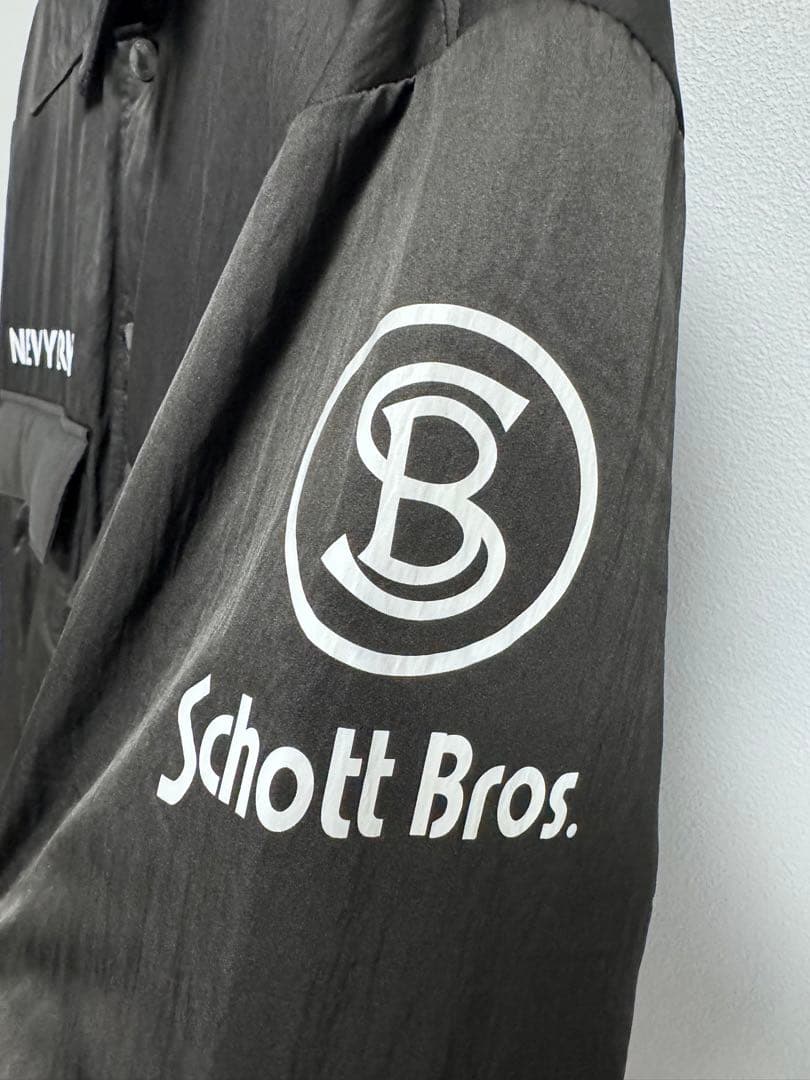 【極美品】Schott ナイロンボアジャケット/ダウンジャケット