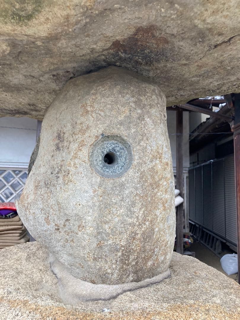 大型　石灯篭③ 天然石　国産　苔付き　茶道　縁起　石の燈籠（とうろう）