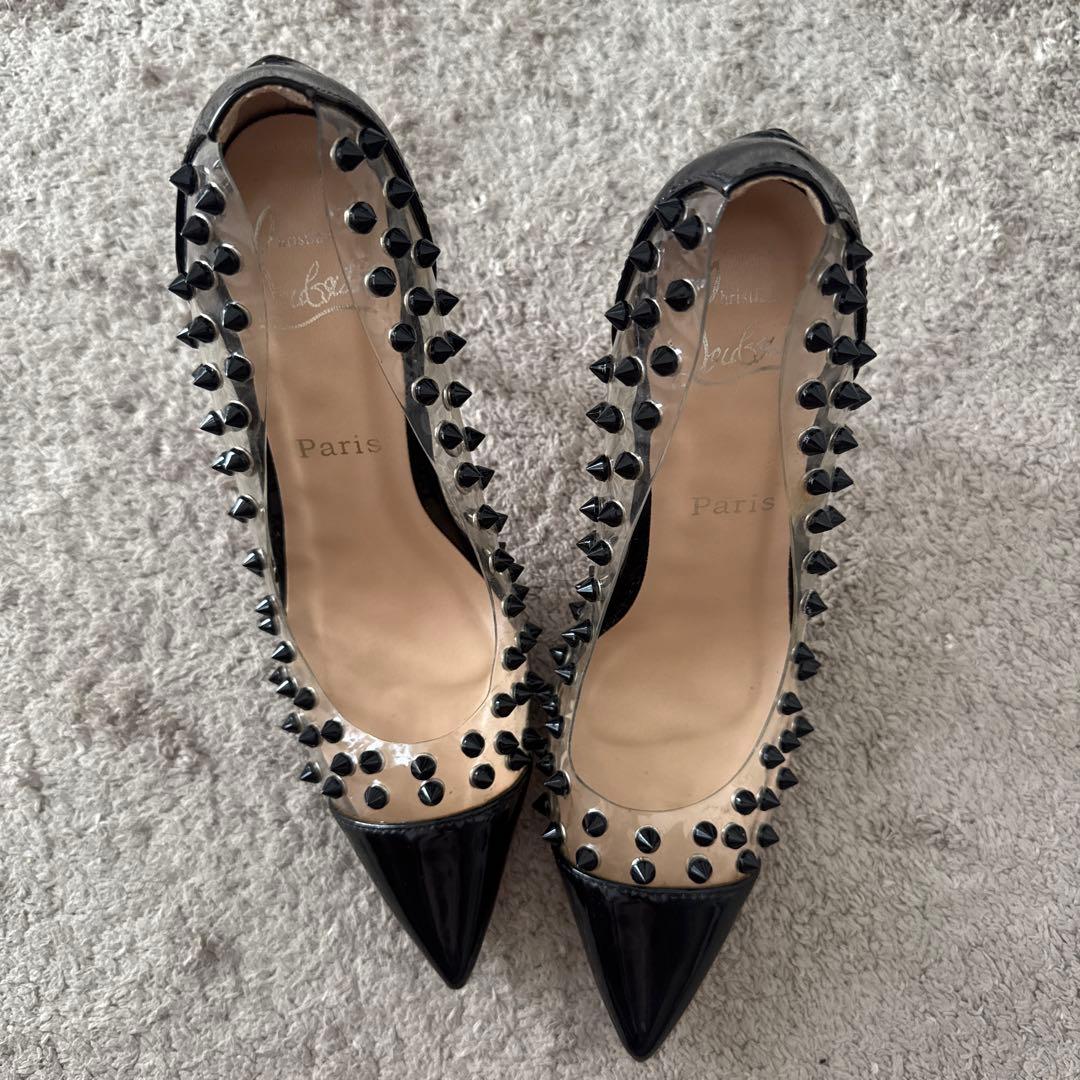 Christian Louboutin スタッズ付きハイヒール 36