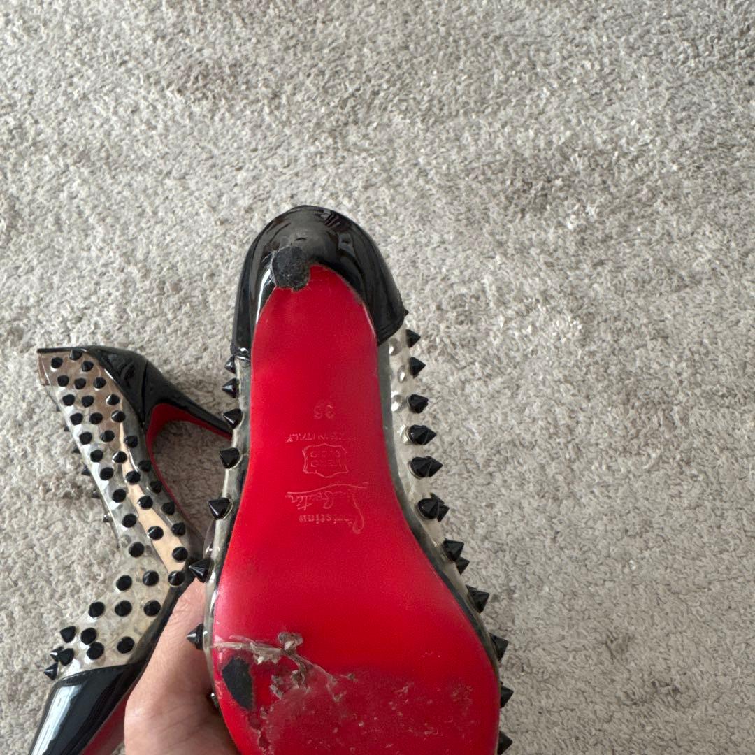 Christian Louboutin スタッズ付きハイヒール 36