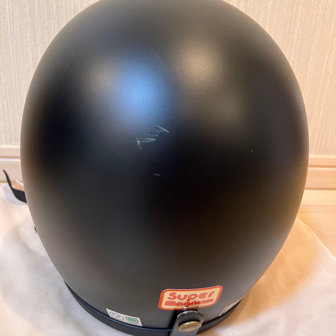 【美品】TT&CO. スーパーマグナム ジェットヘルメット 半ツヤブラック