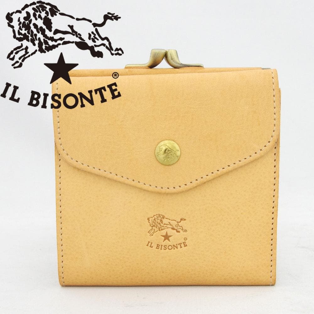 イルビゾンテ IL BISONTE C0423 120 Naturalがま口財布