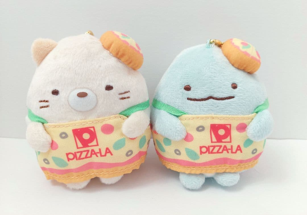 レア　希少　すみっコぐらし　PIZZA-LA　ピザーラ　マスコット　ねこ　とかげ