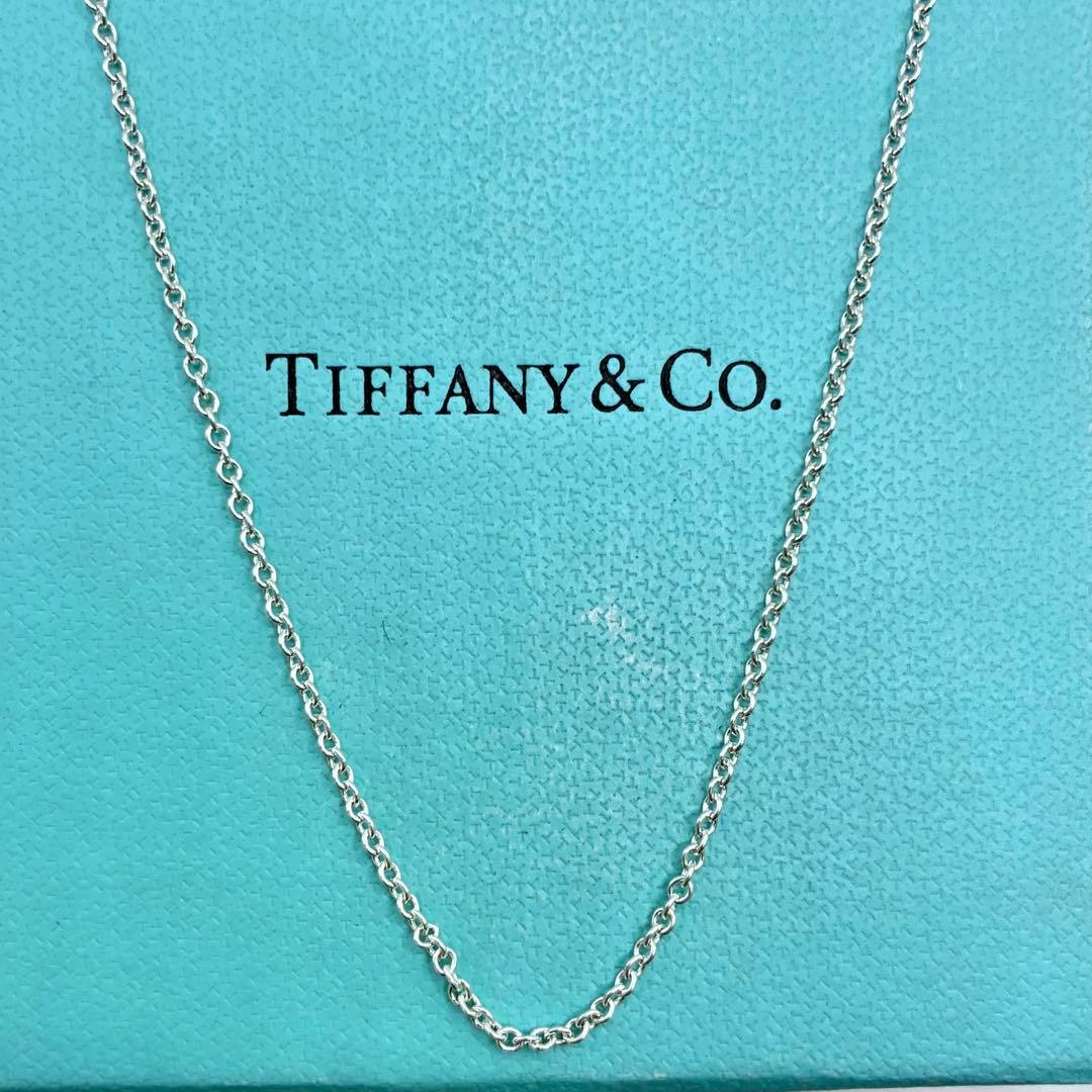 【極美品】ティファニー ネックレス あずきチェーンのみ 76cm シルバー