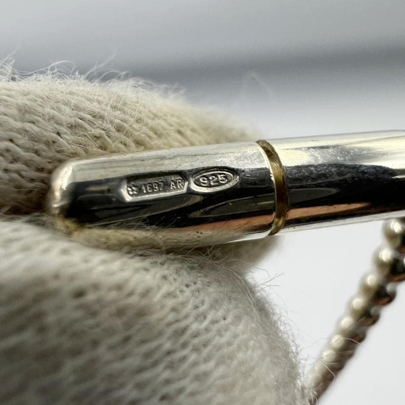 GUCCI ネックレス ドッグタグ ボールチェーン SV925