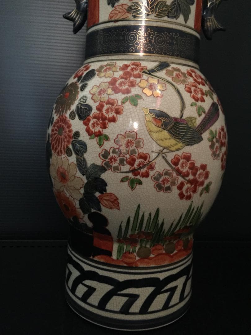 昭和レトロ　大きな花瓶　新品未使用　年代物