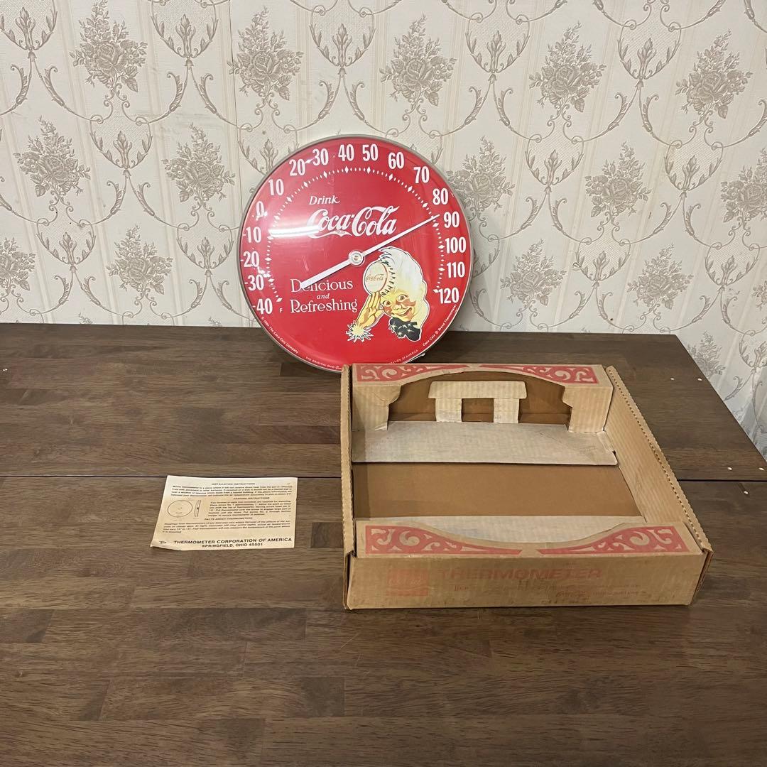 【アンティーク】コカ・コーラ サーモメイター 温度計 アメリカン雑貨 ビンテージ