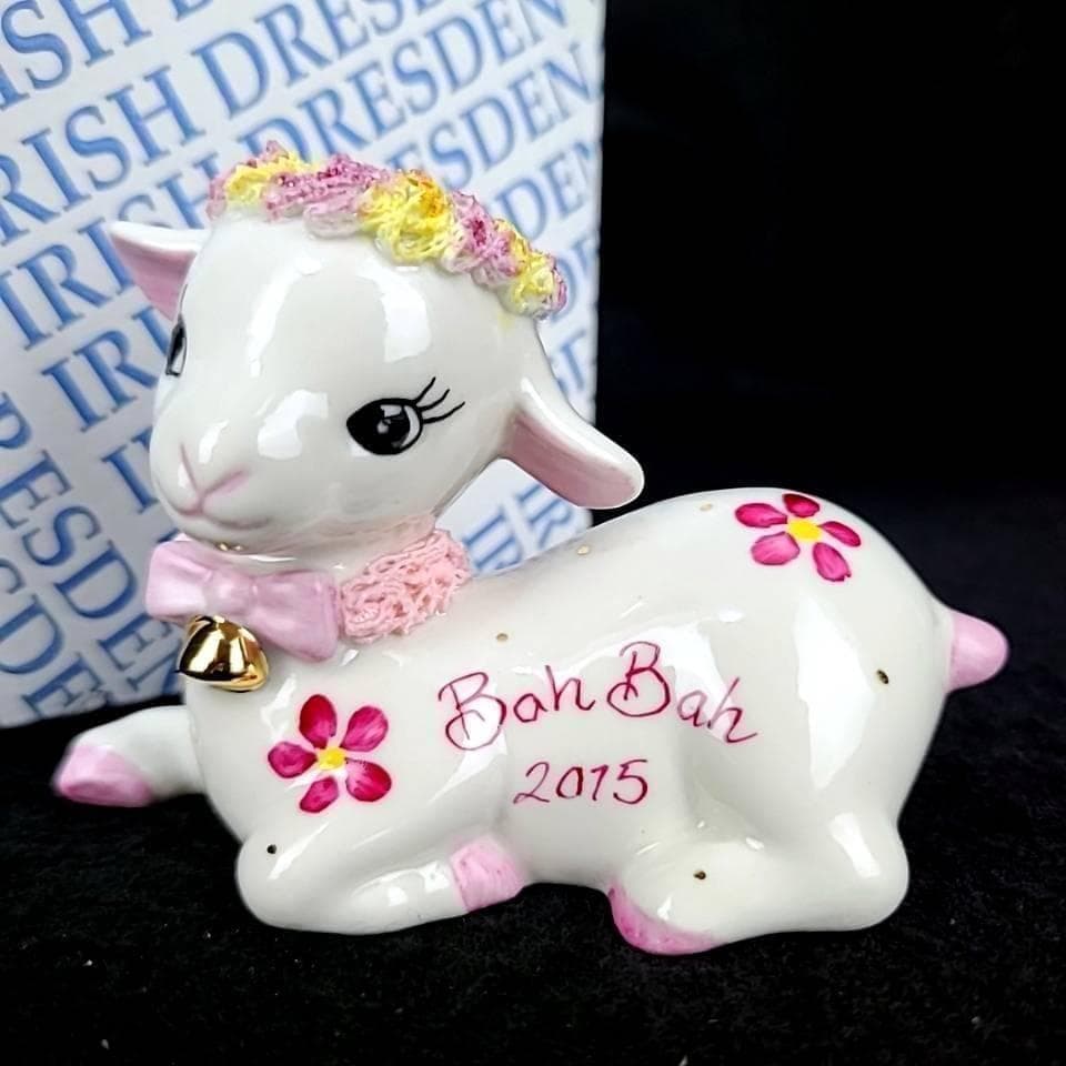 ●美品◇アイリッシュドレスデン　羊　ひつじ　未年　2015　箱つき　干支 0