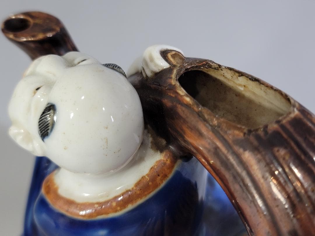 平戸焼 色絵 布袋 徳利 水注 古平戸