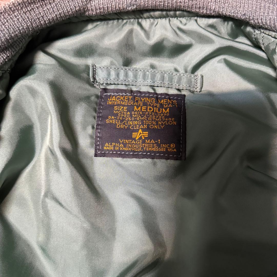 アルファインダストリーズ usa製 MA-1 50s復刻 フライトジャケット