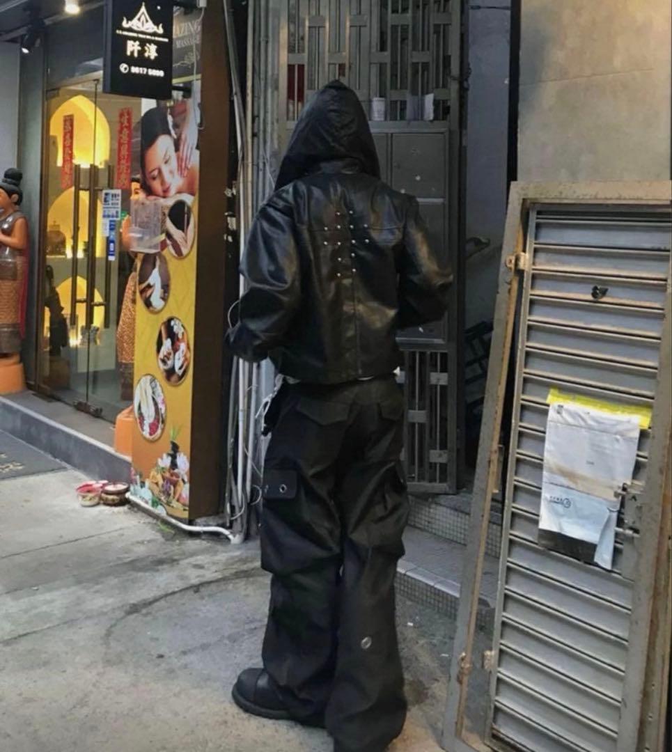 SGW 十字架 ライダースジャケット　レザー　秋　クロスモチーフ