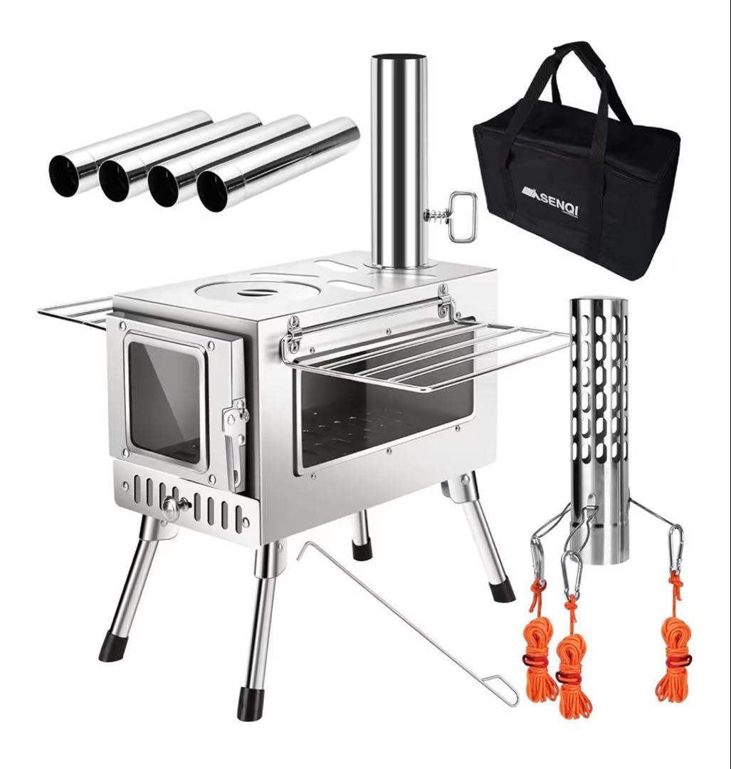 【おまけ付き】SENQI アウトドアストーブ ステンレス製