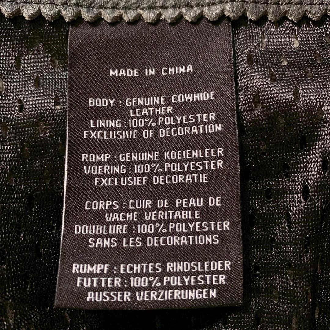 【激渋】ハーレーダビッドソン シングル ライダースジャケット 牛革 パンチング