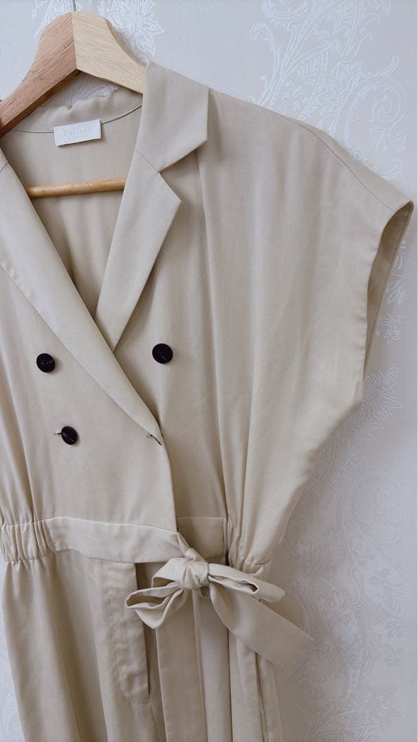 Ballsey セルロースナイロンツイルジャンプスーツ ベージュ 34