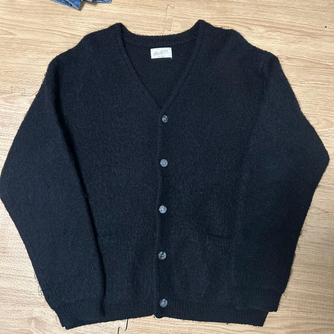 Backers モヘアカーディガン ブラック