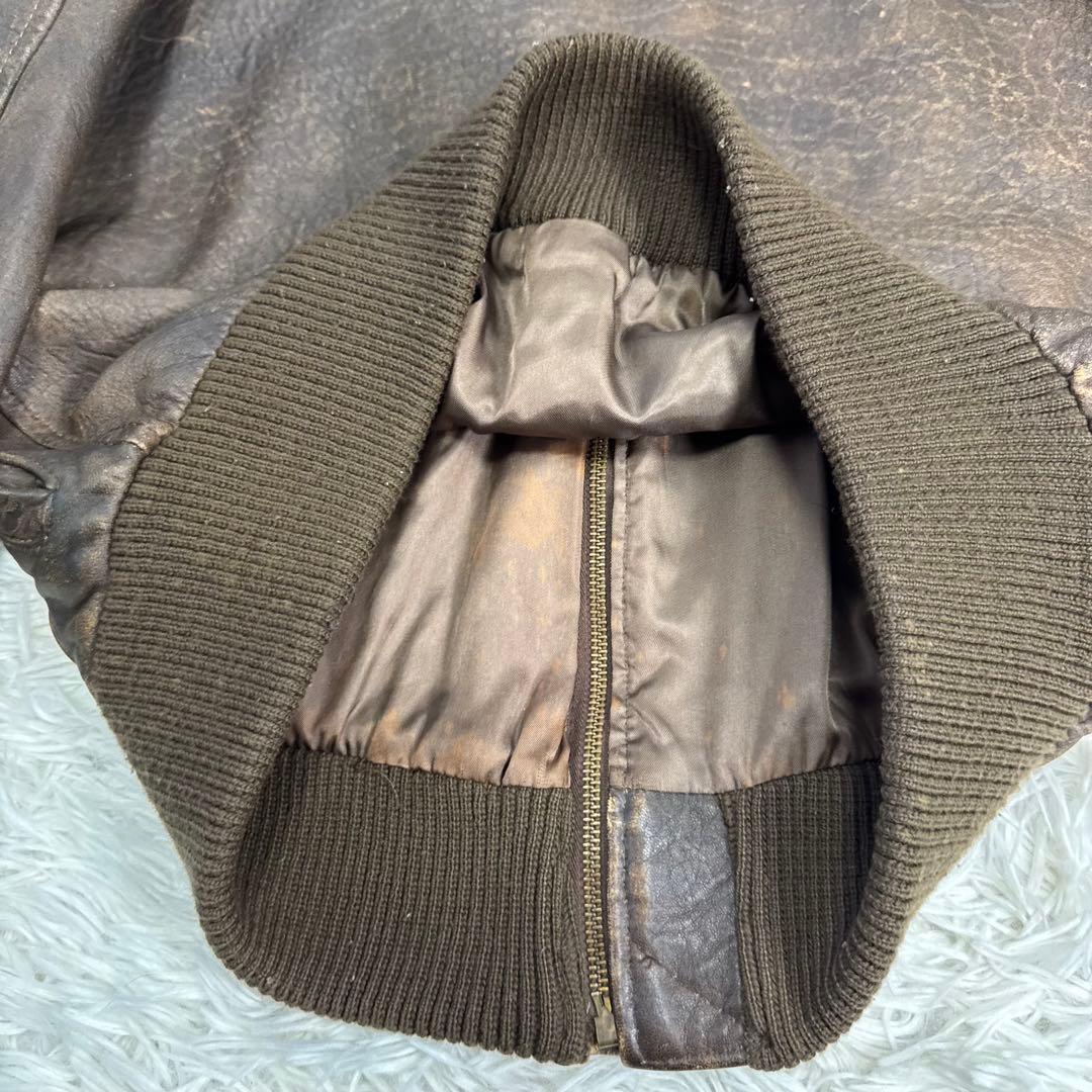 ☆【USA製】AVIREX A-2 フライトジャケット SCOVILL レザー☆