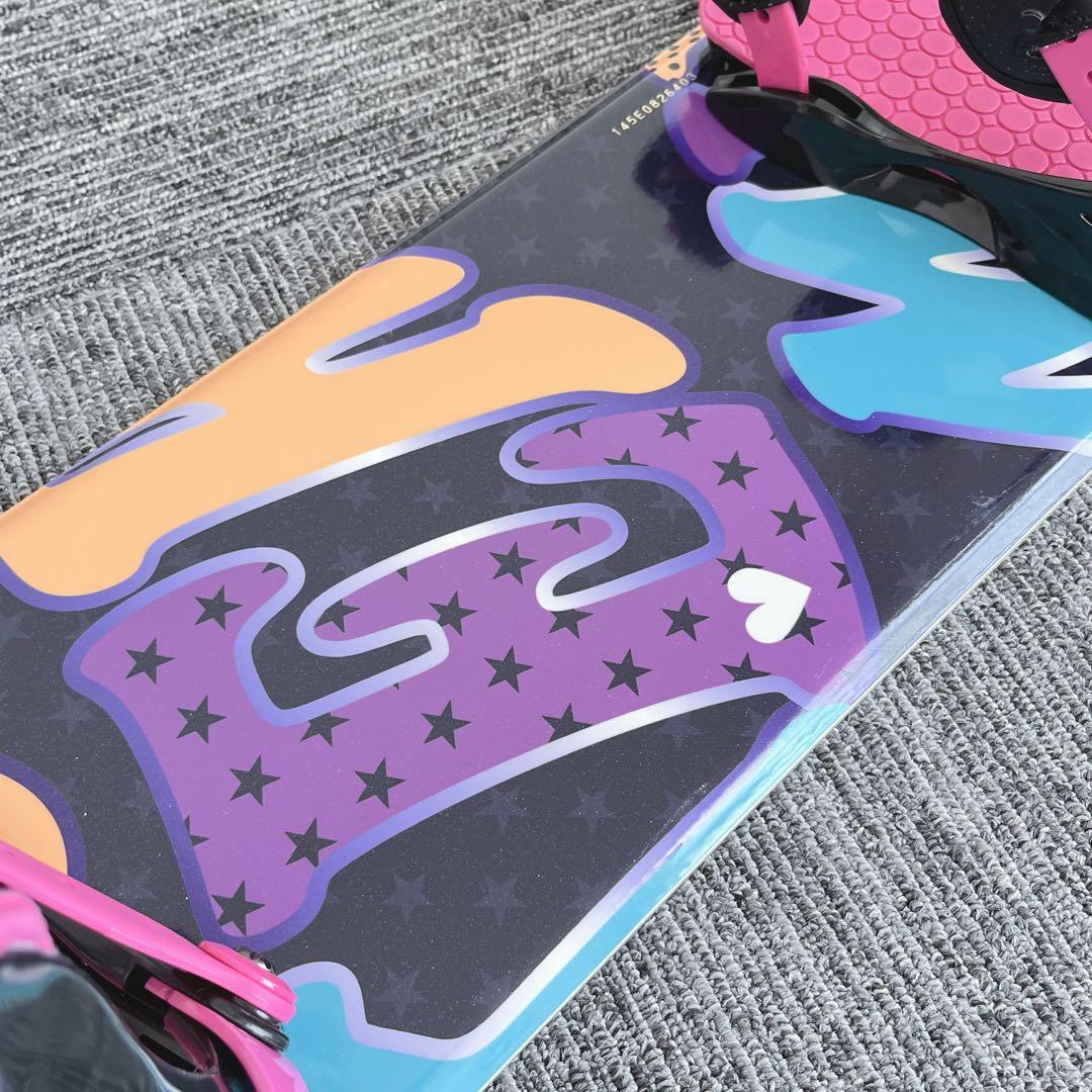 79美品❗️超豪華❗️IGNIO/キスマーク レディース スノーボード★145cm