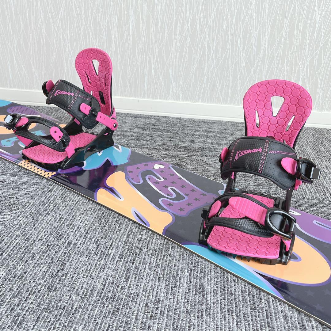 79美品❗️超豪華❗️IGNIO/キスマーク レディース スノーボード★145cm