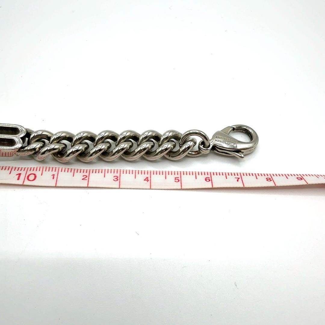 ◇バレンシアガ◇インターロックBB/ロゴ/ブレスレット/ブラスレ/シルバー