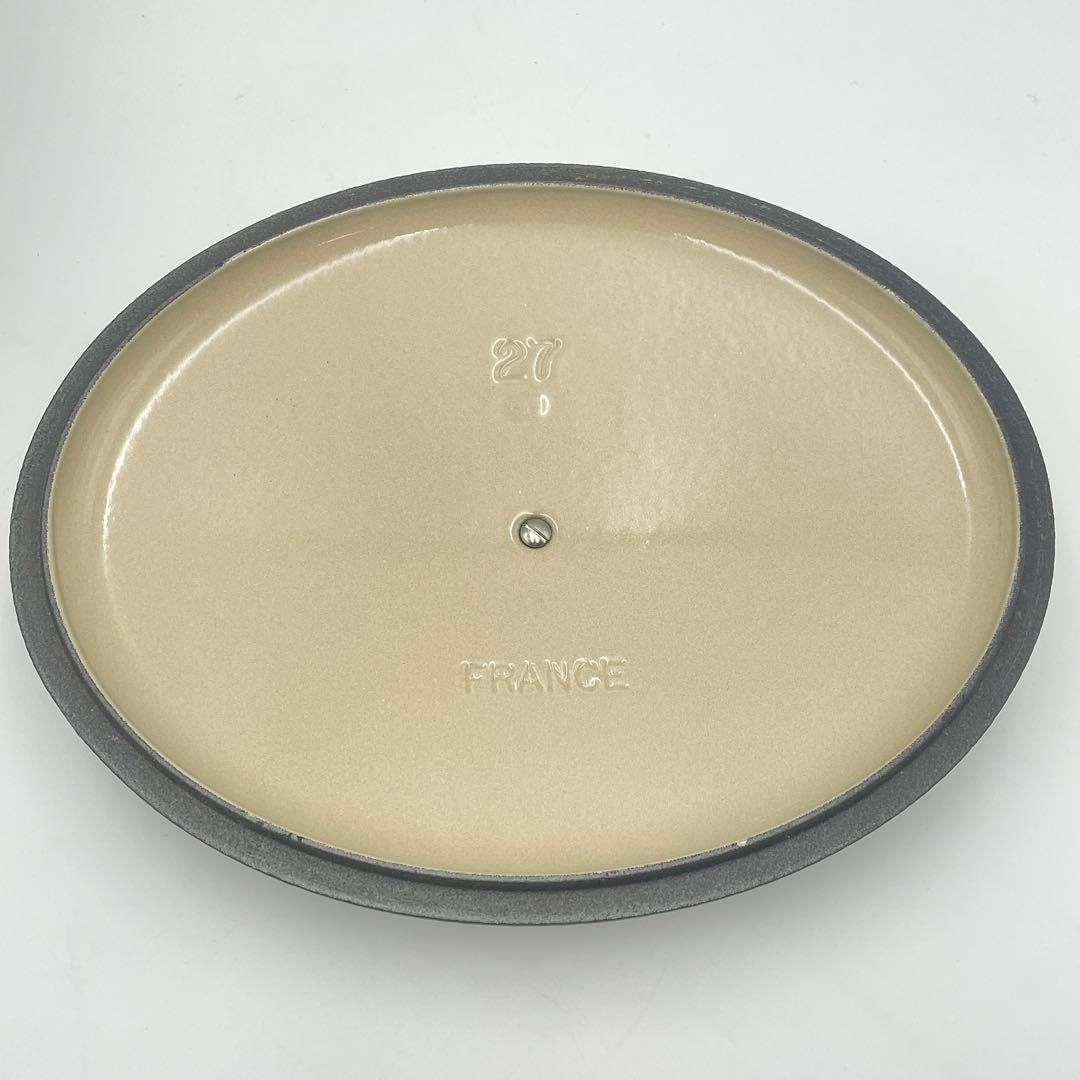 希少廃盤色・美品　ル・クルーゼ ココットオーバル 27cm モスグリーン