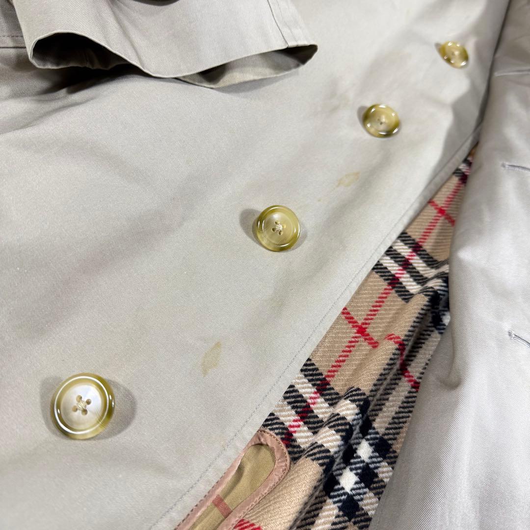 Burberry London ステンカラーコート ノバチェック柄 ライナー付
