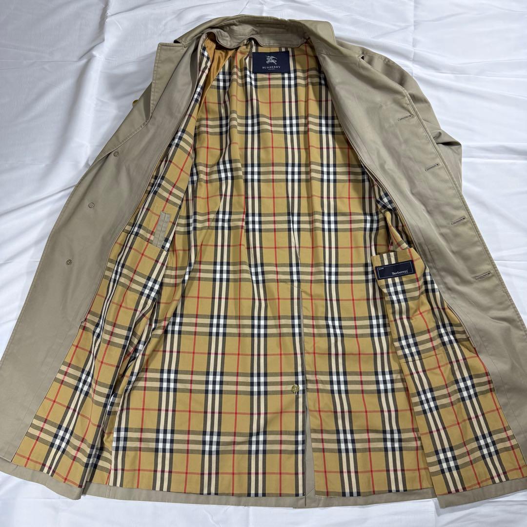 Burberry London ステンカラーコート ノバチェック柄 ライナー付
