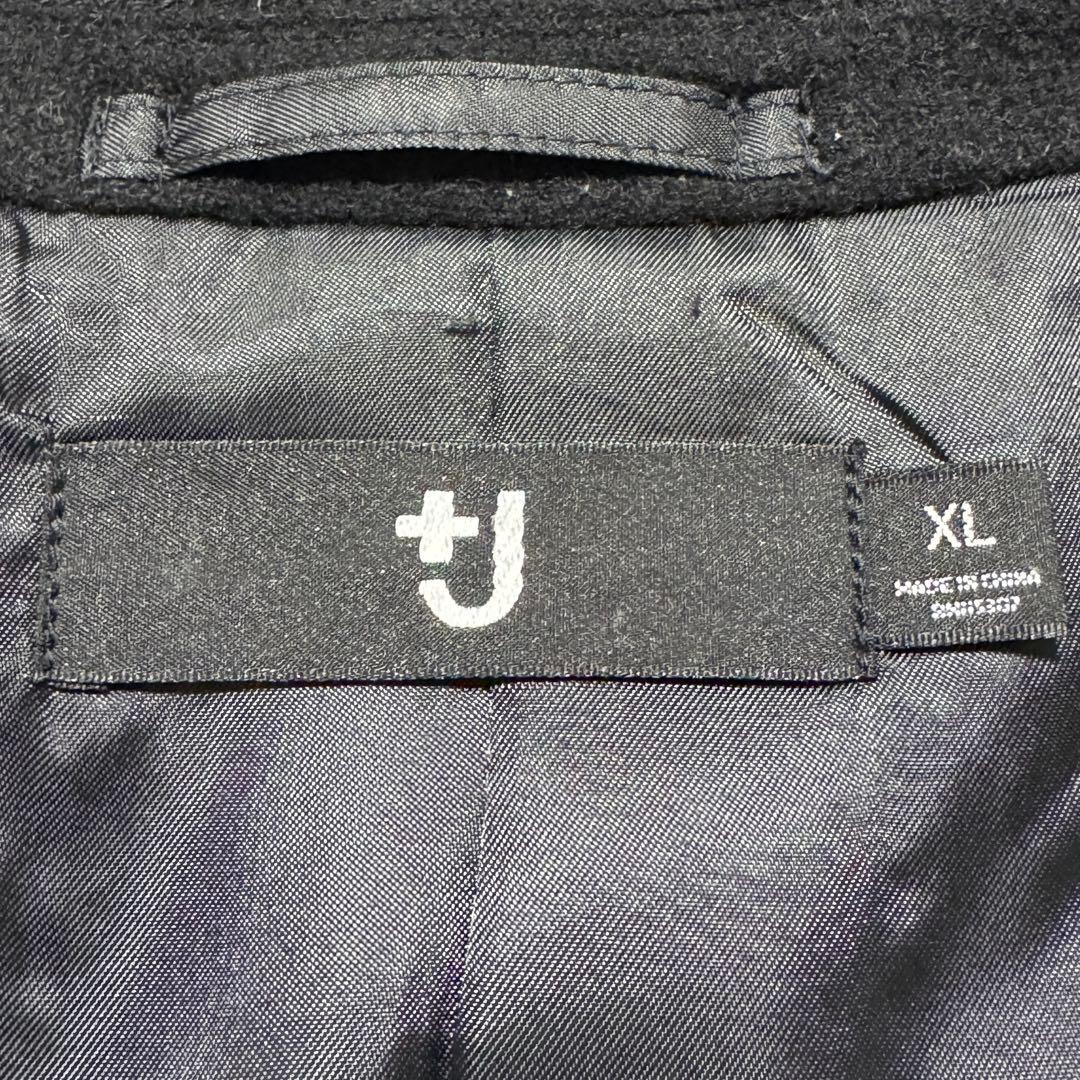 ユニクロ+j カシミヤブレンド チェスターコート XLサイズ ブラック 良品