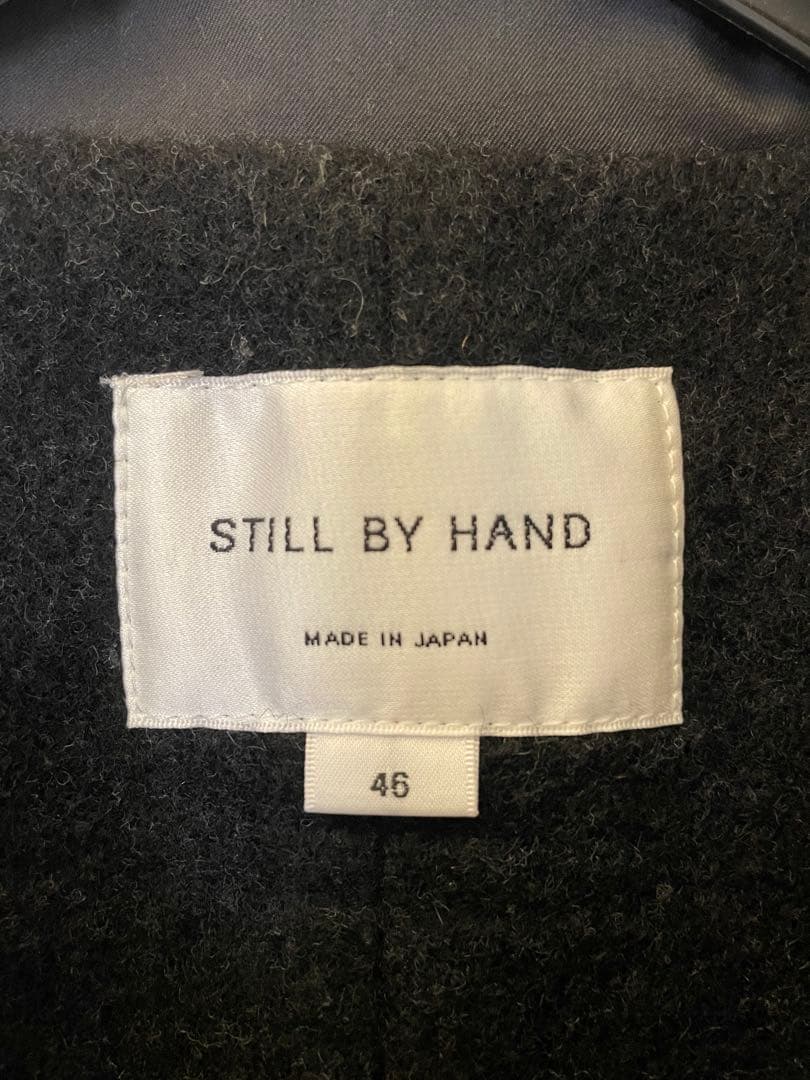still by hand ショートコート　46 チャコール　CO01214
