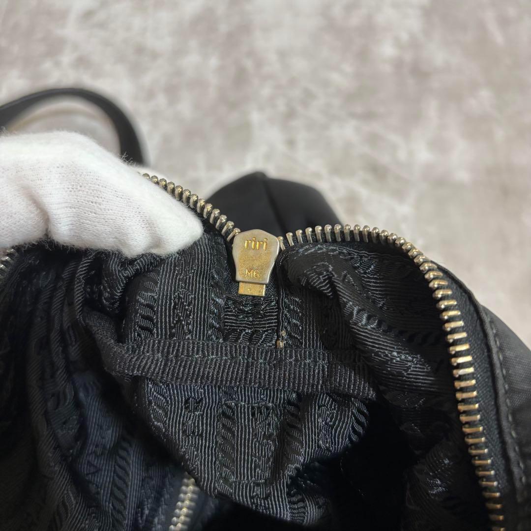 I53 PRADA プラダ　ボストンバッグ　三角ロゴ　ナイロン　2way 良品