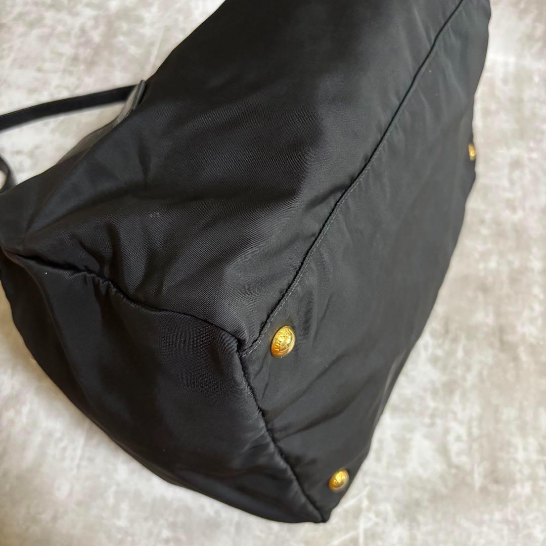 I53 PRADA プラダ　ボストンバッグ　三角ロゴ　ナイロン　2way 良品