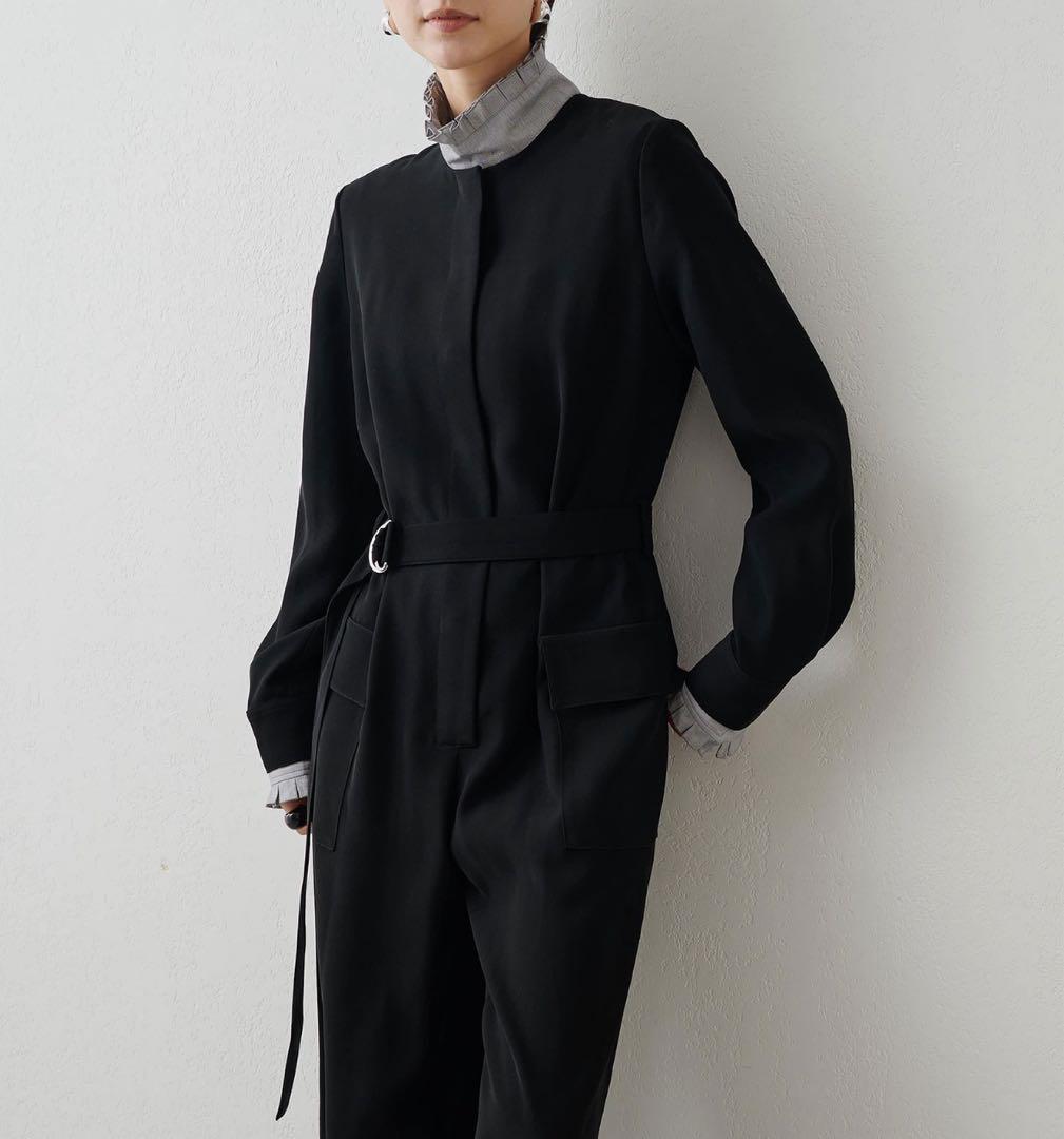 美品✨24AW ウィムガゼット【THE PAUSE】ダブルクロスジャンプスーツ