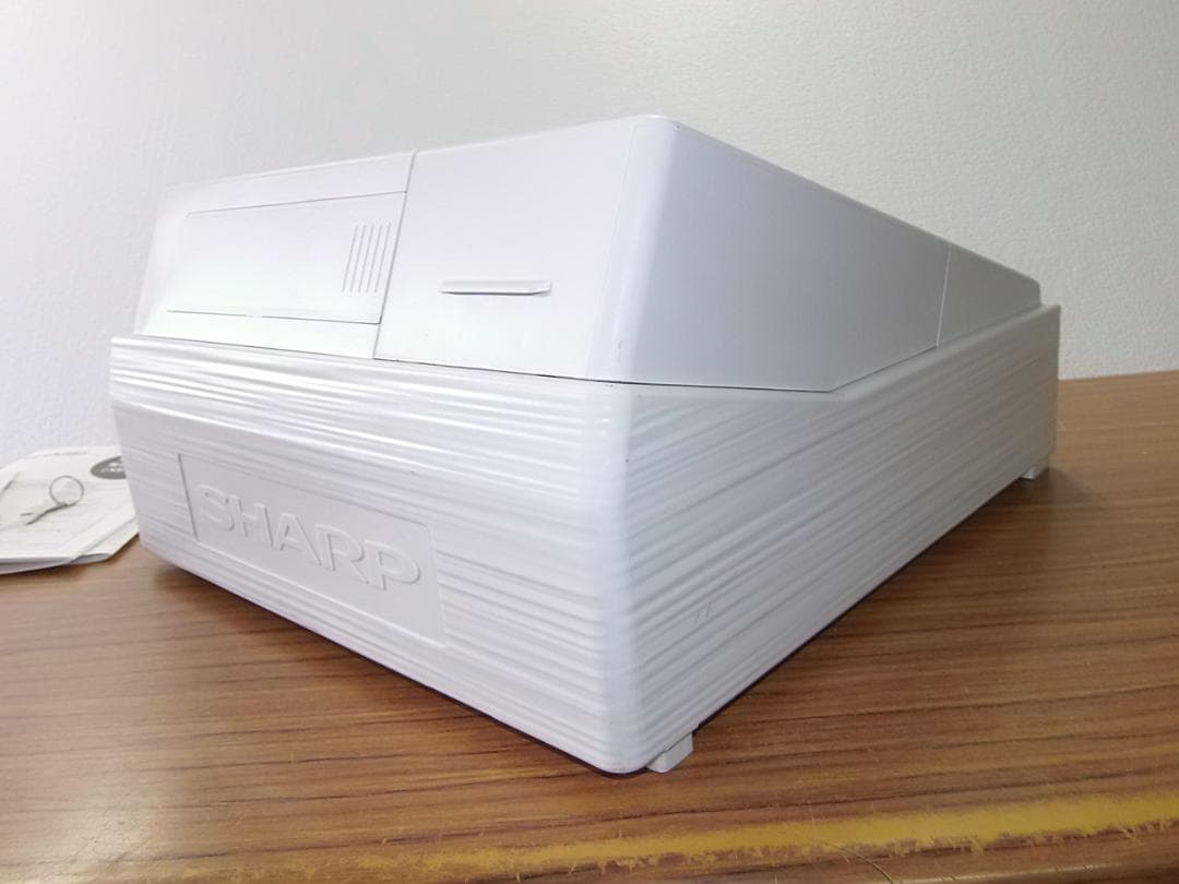 22年製319設定無料横型領収シャープ８部門インボイスレジスターXE-A147