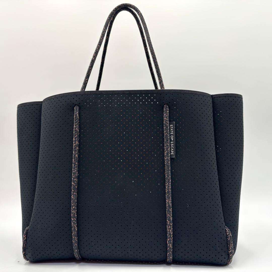 【未使用に近い】 STATE OF ESCAPE トートバッグ ブラック 黒