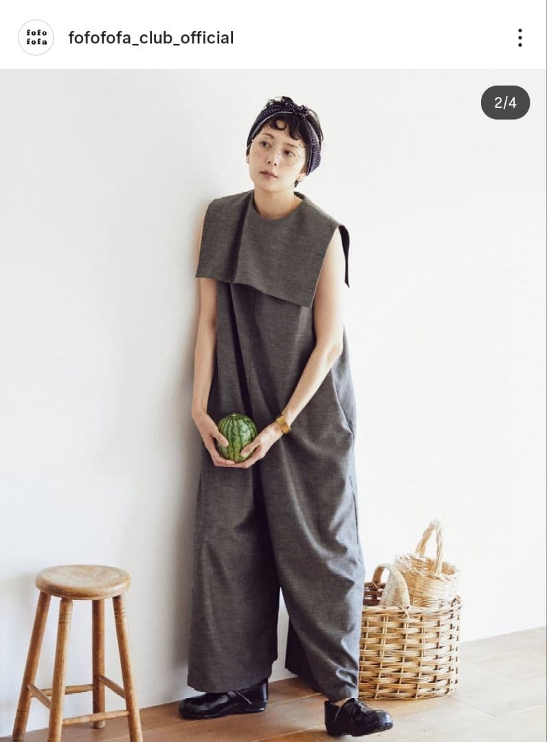 fofofofa アペロスーツ　オールインワン　セサミブラック　菊池亜希子