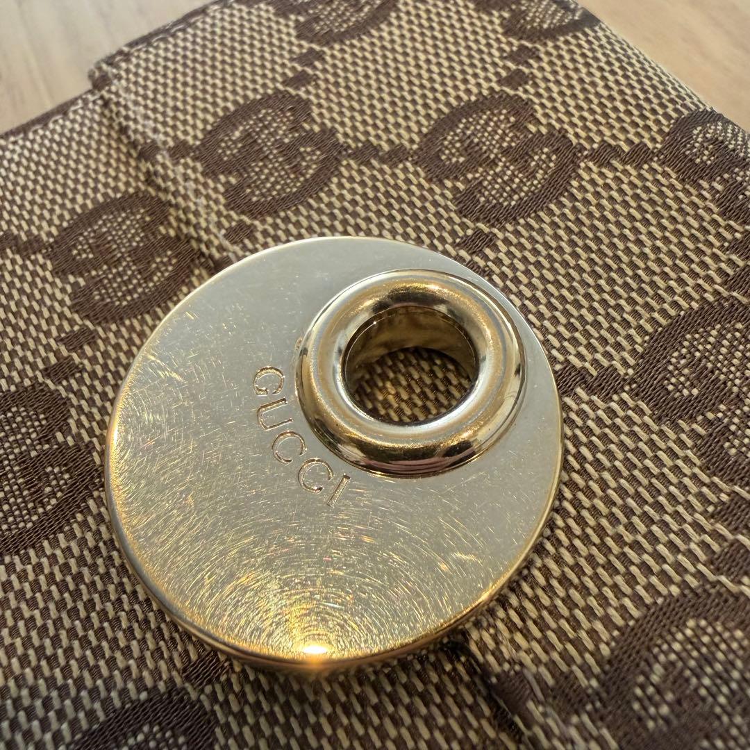 Gucci GGパターン 二つ折り財布 ベージュ/ピンク