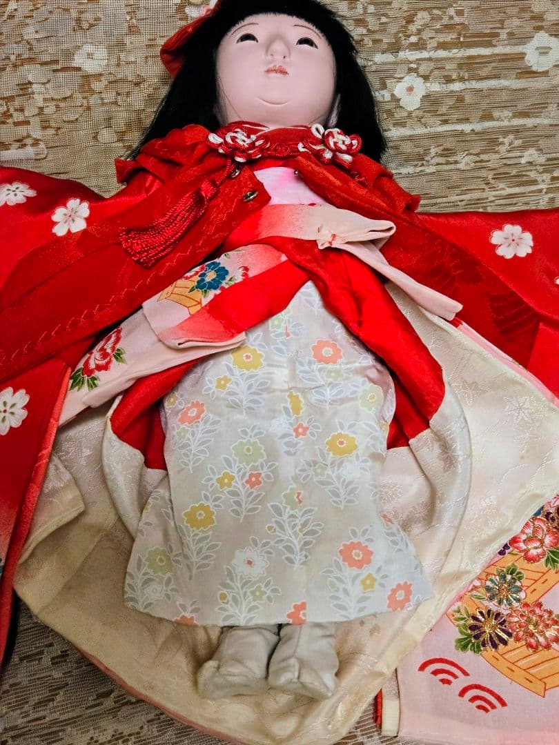 ☆うさぎ✨市松人形(訳あり）『♡華姫♡御前&豆:市松人形セット』✨