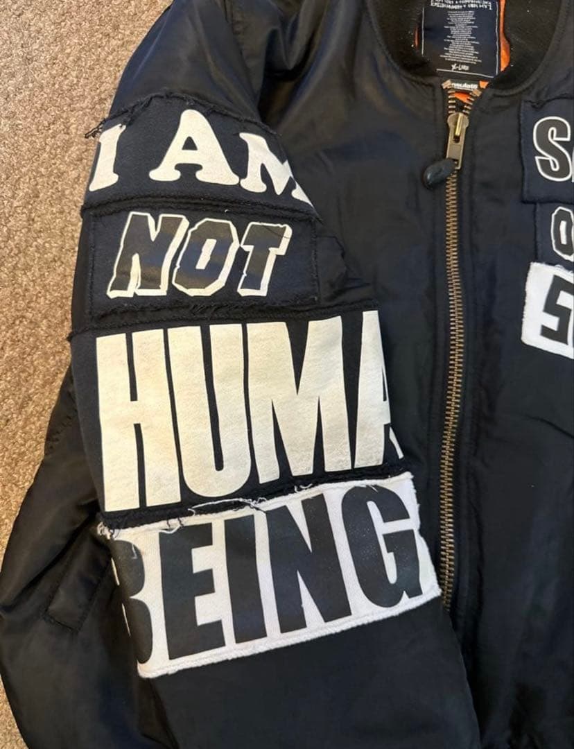 IAMNOTAHUMANBEING MA-1 ジャケット