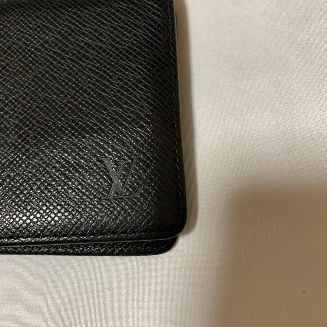 美品　お買い得　Louis Vuitton ブラック 二つ折り財布