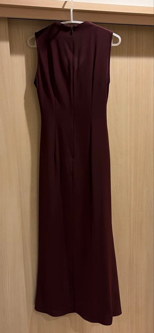 【お値下げ】anuans アニュアンス　ライトダブルサテンカシュクールワンピース