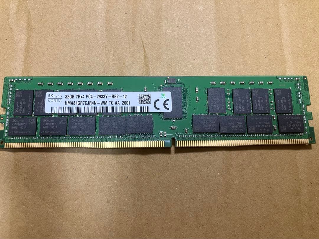 SK hynix 32GB DDR4 PC4-2933Y メモリー