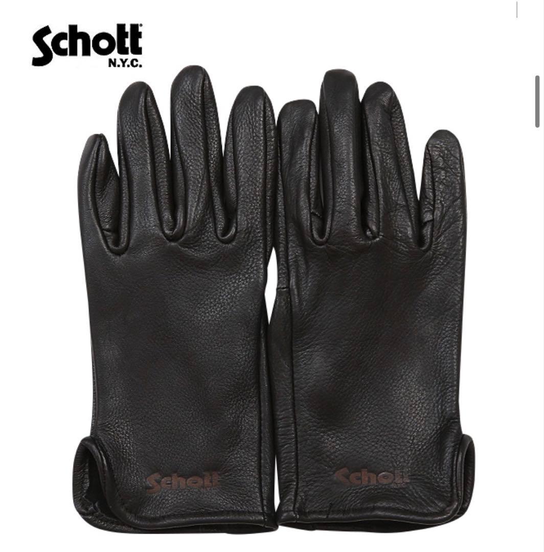 Schott ディアスキン レザーグローブ 鹿革 手袋