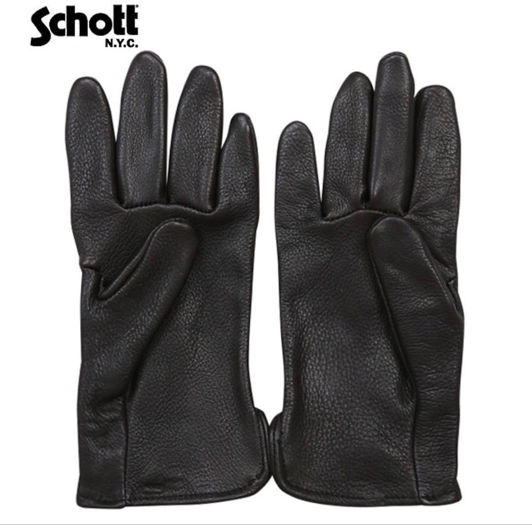 Schott ディアスキン レザーグローブ 鹿革 手袋