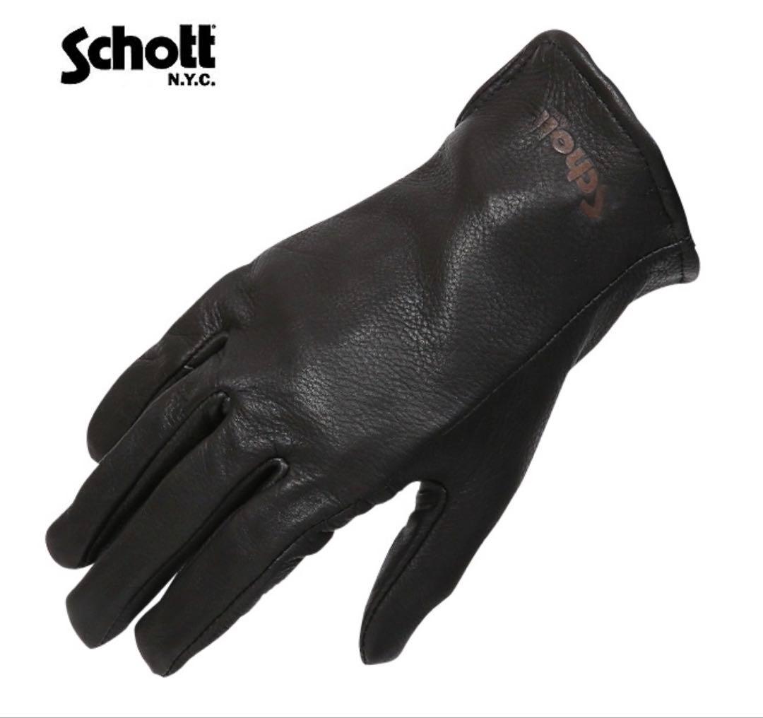 Schott ディアスキン レザーグローブ 鹿革 手袋