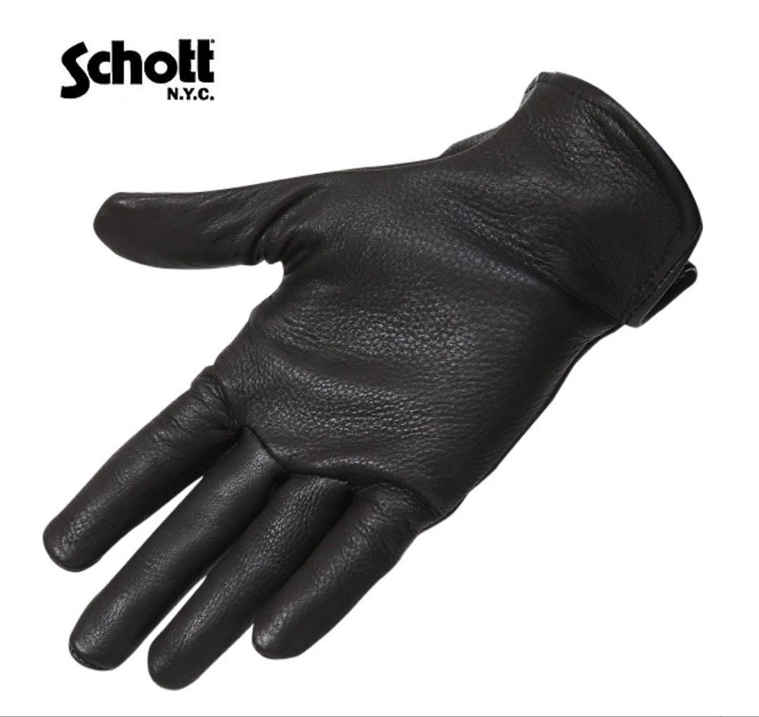 Schott ディアスキン レザーグローブ 鹿革 手袋