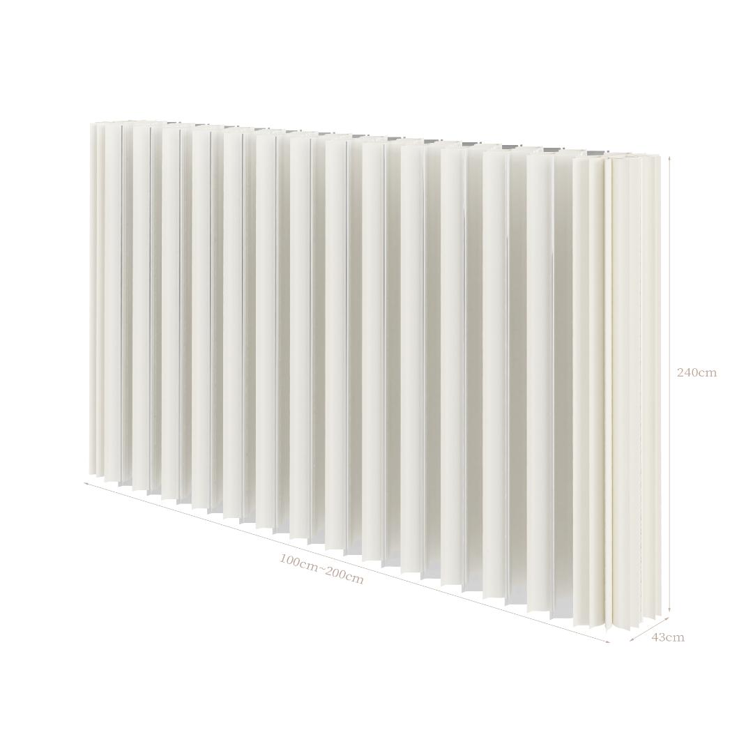 パーテーション間仕切り折り畳み式高さ2.4ｍ長さ1-2ｍ組立不要ついたて目隠し