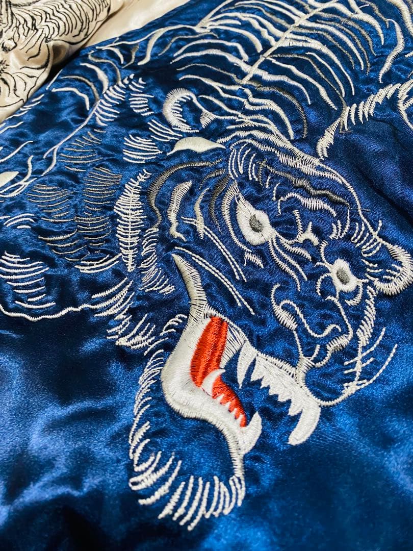 日本 限定　虎 STUDIO HIRO サテン スカジャン unisex