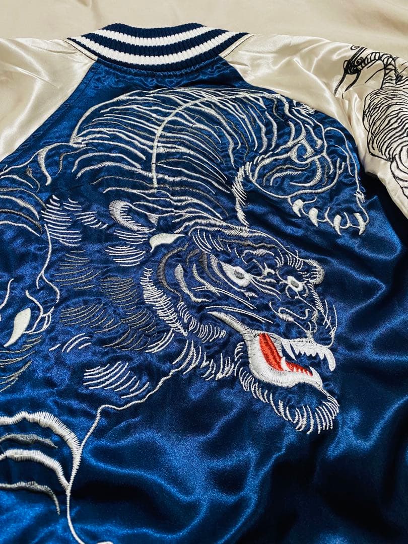 日本 限定　虎 STUDIO HIRO サテン スカジャン unisex