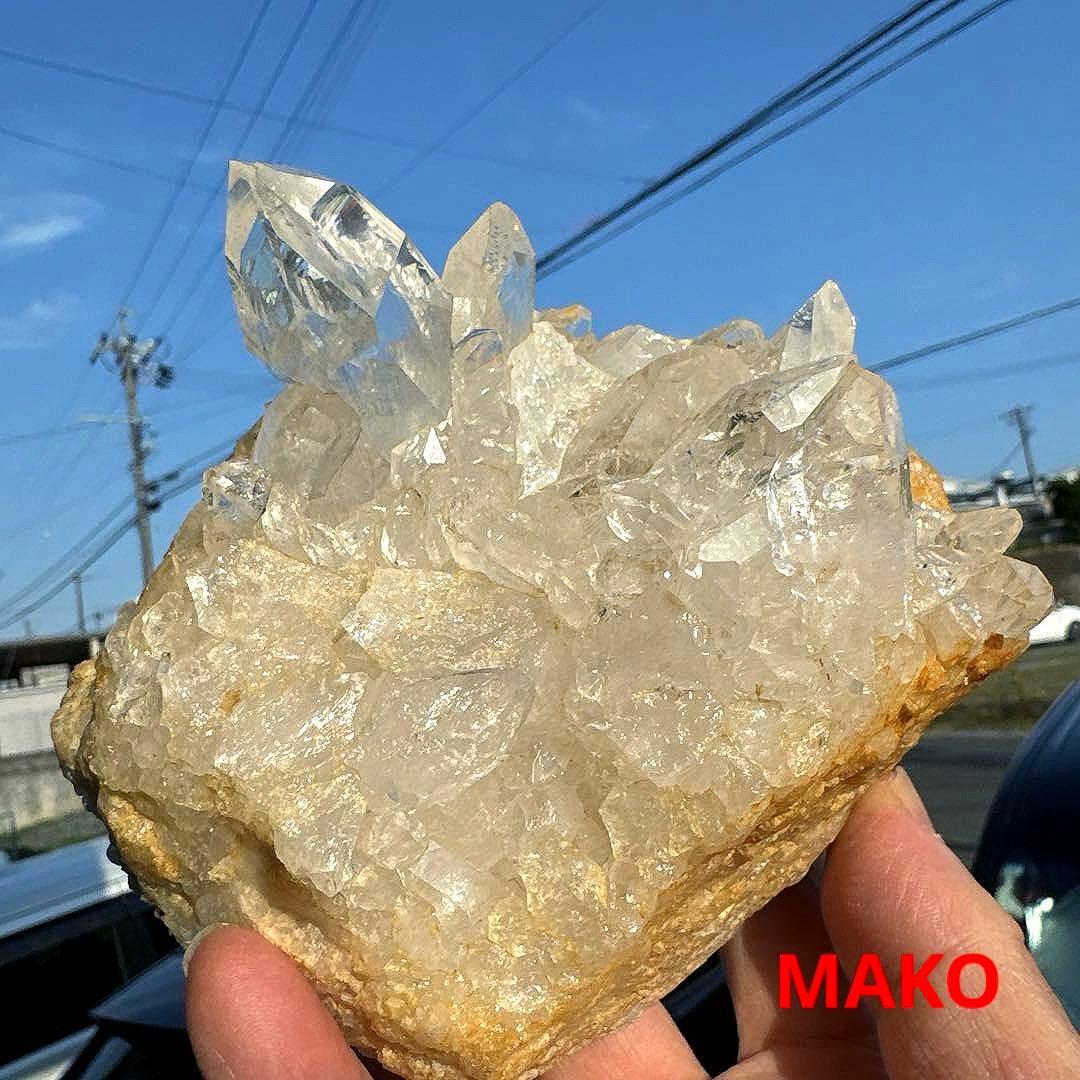 M1724☆水晶クラスター1.0Kg☆乙女鉱山産☆天然石　原石 N50413-C